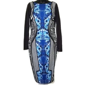 NWT ASOS Sheath Dress Geometric print Size L